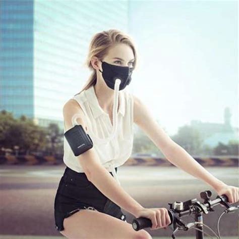 ①smart portable electric mask electronic dust masks outdoor respirator