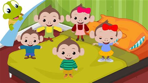 monkeys nursery rhyme  kids songs  children youtube