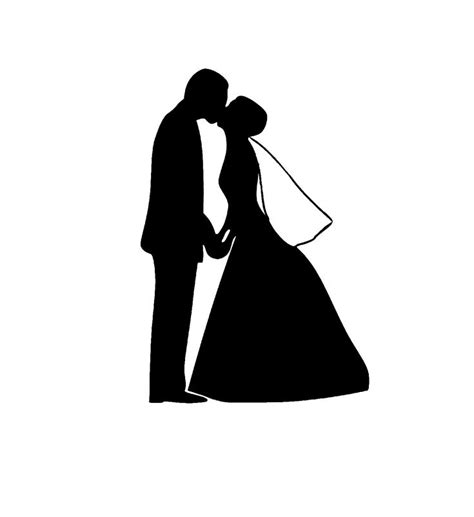 Bridal Clipart Wedding Design Couple Kiss Wedding Clip