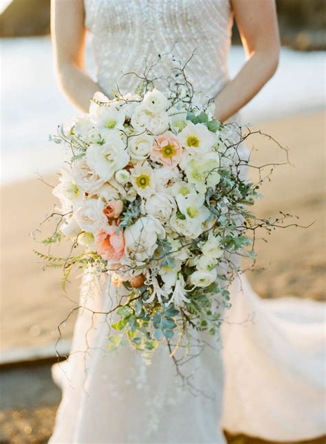 picture of elegant beach wedding inspiration with glam touches