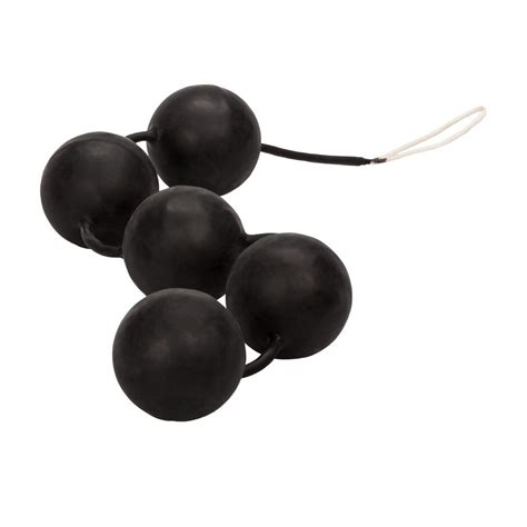 Black Latex Coated Ball Vaginal Anal Orgasm Balls Beads Ben Wa Balls