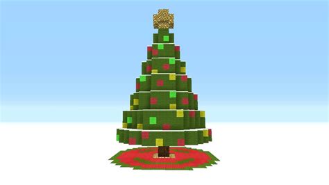 minecraft tutorial     giant christmas tree youtube