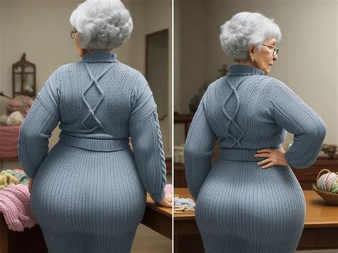 Image To Ai Grandma Wide Hips Big Hips Gles Knitting
