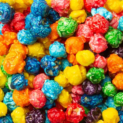 rainbow assorted candy coated popcorn gourmet popcorn  nuts