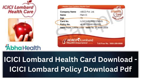 icici lombard health card  icici lombard policy