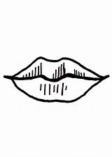 Coloring Lips Mouth Pages Stencils Printable Cliparts Clipart Bocca Colorare Disegno Da Large Edupics Library Outline sketch template