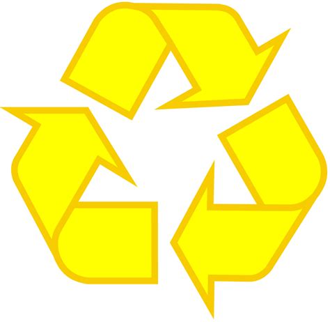 yellow recycling symbol  logo recycle logo recycle symbol icon set bull art art  craft