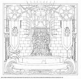 Coloring Thrones Tronos Trono Throne Spade Hbo Vistazo Walker Fanpop sketch template