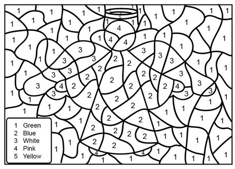coloring pages  adults  numbers color  number coloring pages
