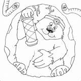 Mole Coloring Tunneling Colouring Pages Animal Print sketch template