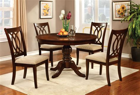 jawdat brown cherry  dining table set  dining sets