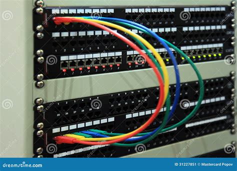 patch panel stock image image