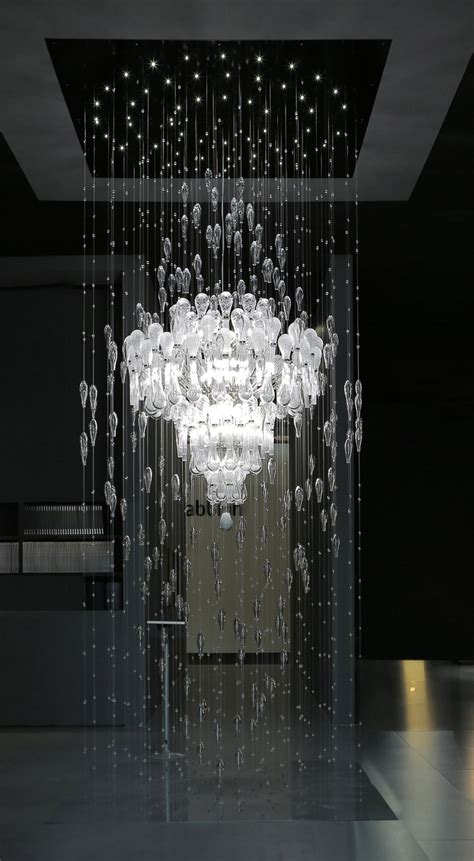 large modern foyer chandelier ilakc murano imports