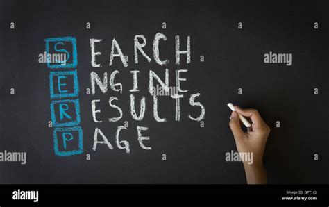 search engine results page stock photo alamy