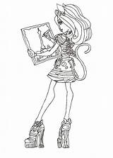 Monster High Coloring Pages Catrine Print Printable Scaris Sheet Mew Sheets Printables Color Coloriage Imprimer Kids Click Getcolorings Filminspector sketch template