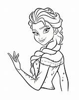 Frozen Coloring Pages Elsa Disney sketch template