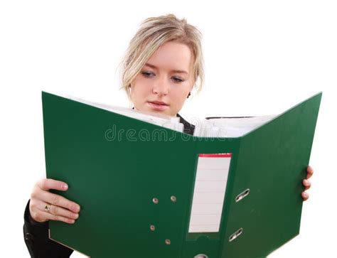 woman  office stock photo image  female papers business
