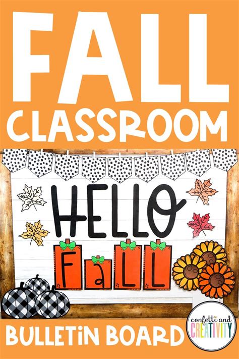printable fall bulletin board display   classroom