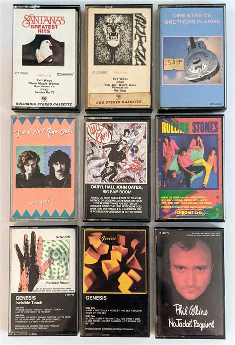 13 music cassette tapes 60s 70s 80s 90s 00s rock blues pop etsy