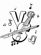 Violin Geige Ausmalbilder Ausdrucken Malvorlagen sketch template