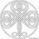Coloring Shamrock Pages Celtic Adult Embroidery Knots Pattern Color Knot Designs Knotwork Format Mandala Book Outline Large Transparent Donteatthepaste Patterns sketch template