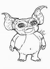 Gremlins Coloring Pages Drawing Gizmo Printable Book Adult Draw Color Mogwai Tattoo Kids Print Getdrawings Choose Board Uteer Coloringhome Fantasy sketch template