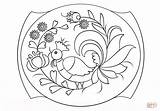 Petrykivka Coloring Painting Pages Pattern sketch template