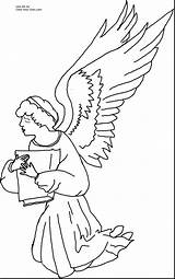Angel Coloring Pages Kneeling Printable Praying Guardian Color Print Anime Drawing Cherub Boy Template Angels Halo Colouring Christmas Cute Drawings sketch template