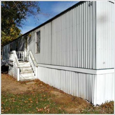 mobile home exterior beforeafter