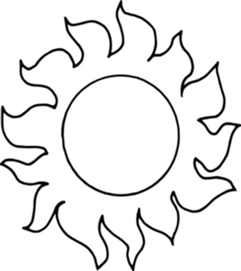 sun  rays black  white clipart