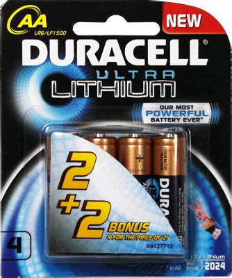 duracell lithium bonus