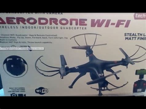 aerodrone wifi  tech toyz unboxing review st thoughts youtube