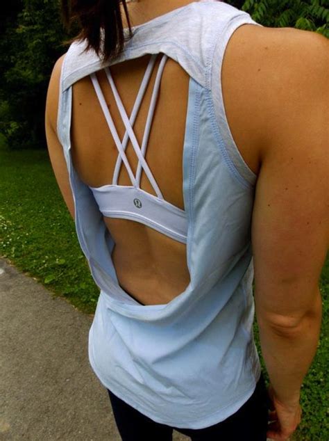 lululemon open back top and strappy bra summer design inspiration pinterest open back top