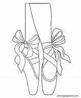 Pointe Coloring sketch template