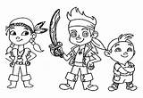 Neverland Jake Pirates Coloring Pages Izzy Drawing Getcolorings Pirate Getdrawings Paintingvalley sketch template