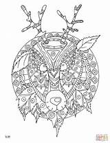 Zentangle Coloring Horse Pages Getdrawings sketch template