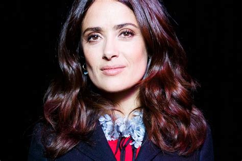 salma hayek on her morning routine and not using spf