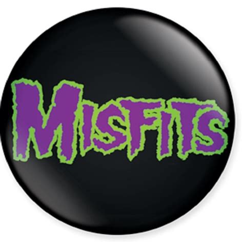 misfits purple logo button horror business