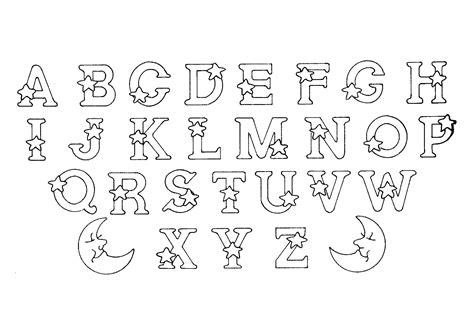 printable coloring alphabet letters