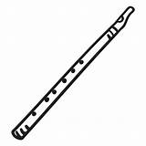 Instrumento Flauta Irlandesa sketch template