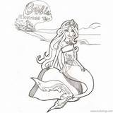 Barbie Dolphin Outline Xcolorings sketch template