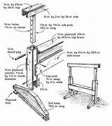 Sawhorse Adjustable Height Plans Saw Sawhorses Diy Homebuilding Fine Horses Woodworking Made Issue sketch template