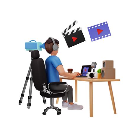 video editor  character illustration  png