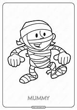 Mummy Coloring Pages Printable sketch template