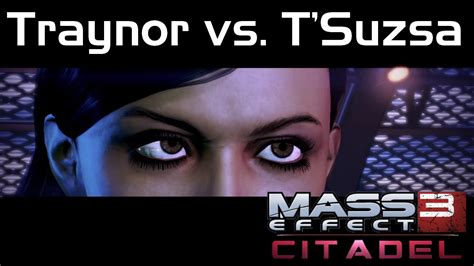 Mass Effect 3 Citadel Dlc Traynor Vs T Suzsa Female