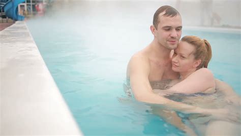 Hot Spring Geothermal Spa Romantic Stock Footage Video