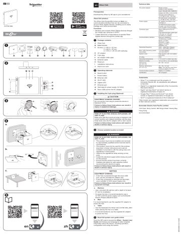 schneider electric wiser hub instruction sheet manualzz