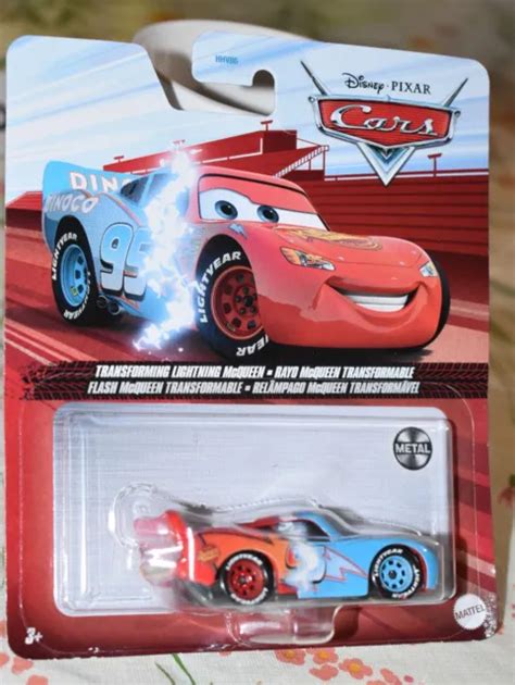 Disney Pixar Cars Transforming Lightning Mcqueen Diecast 1 55 New 17