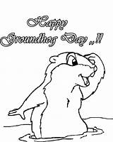 Coloring Pages Groundhog Printable Color Happy Groundhogs Kids Getcolorings Holidays Print Books sketch template