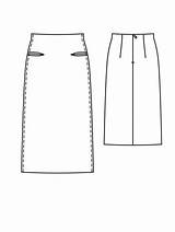 Skirt Long Patterns sketch template